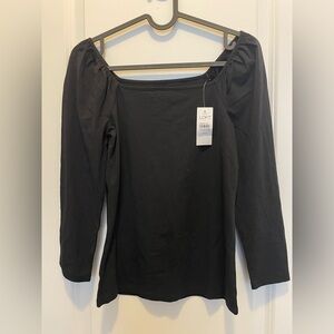LOFT Women's Elegant Black Blouse